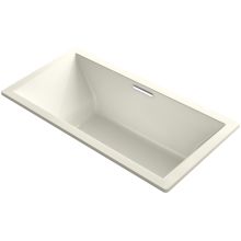Underscore 72" Soaking Tub with Center Drain and VibrAcoustic Technology