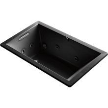 Underscore 60" Drop In Acrylic Experience Tub with Left, Reversible, Right Drain and Overflow