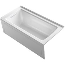 Archer Three Wall Alcove Soaking Tub with Left Hand Drain and Integral Apron
