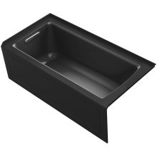 Archer Three Wall Alcove Soaking Tub with Left Hand Drain and Integral Apron
