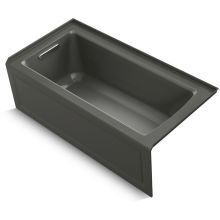 Archer 60" Alcove Soaking Bath with Left Drain and Bask