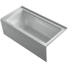 Archer Three Wall Alcove Soaking Tub with Right Hand Drain and Integral Apron