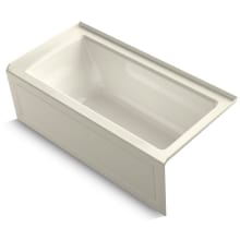 Archer 60" Alcove Soaking Bath with Right Drain and Bask
