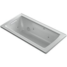 Archer 60" Drop-In Jetted Whirlpool Bath Tub - Reversible Drain