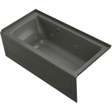 Archer 60" Alcove Acrylic Whirlpool Tub with Reversible Drain and Overflow