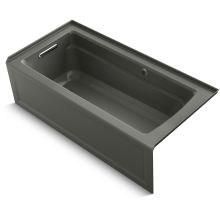 Archer 66" Three Wall Alcove Soaking Tub with Left Drain and Bask