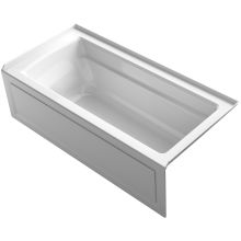 Archer 66" ExoCrylic Three-Wall Alcove Soaking Tub with Right Drain and Comfort Depth Design