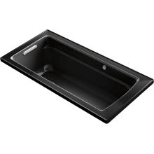 Archer 66" Drop In Acrylic Air Tub with Reversible Drain and Overflow - Comfort Depth Design and Bask Heated Surface Technology