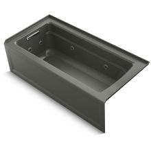 Archer 66" Three Wall Alcove Whirlpool Tub with Left Drain