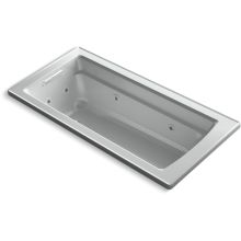 Archer 66" Drop In Whirlpool Tub with Reversible Drain and Bask