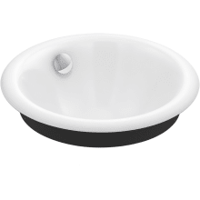 Iron Plains 12" Cast Iron Drop-In, Undermount or Vessel Bathroom Sink with Overflow
