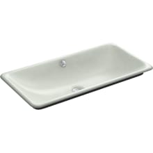 Iron Plains 30" Cast Iron Drop-In, Undermount or Vessel Bathroom Sink with Overflow