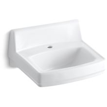 Greenwich 20-3/4" Wall Mounted Bathroom Sink with 1 Hole Drilled and Overflow