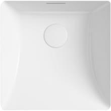 Brazn 16-5/16" Square Vitreous China Undermount Bathroom Sink with Overflow