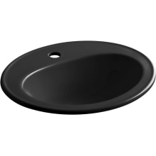 Pennington 20-1/4" Drop In Bathroom Sink with 1 Hole Drilled and Overflow