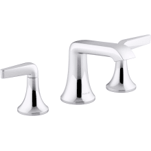 Tempered 1.2 GPM Widespread Bathroom Faucet with UltraGlide and Pop-Up Drain Assembly