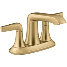 Tempered 1.2 GPM Centerset Bathroom Faucet with Pop-Up Drain Assembly