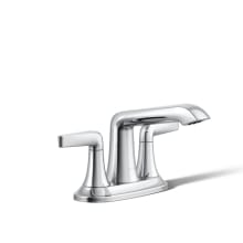 Tempered 1.2 GPM Centerset Bathroom Faucet with Pop-Up Drain Assembly