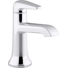 Tempered 1.2 GPM Single Hole Bathroom Faucet with Pop-Up Drain Assembly