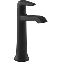 Tempered 1.2 GPM Single Hole Vessel Bathroom Faucet with Pop-Up Drain Assembly
