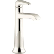 Tempered 1.2 GPM Single Hole Vessel Bathroom Faucet with Pop-Up Drain Assembly