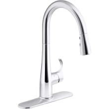 Simplice Touchless Pull-Down Kitchen Sink Faucet with Three-Function Sprayhead