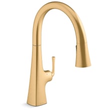 Graze Touchless Pull-Down Kitchen Sink Faucet with Kohler Konnect and Three-Function Sprayhead