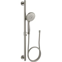 Forte 2.5 Multi Function Hand Shower Package with Air-Induction Technology - Includes Slide Bar and Hose