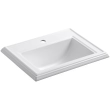 Memoirs 17" Drop In Bathroom Sink with 1 Hole Drilled and Overflow