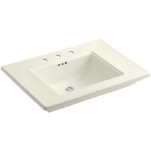 Memoirs Stately 30" Fireclay Pedestal Bathroom Sink with 3 Holes Drilled and Overflow