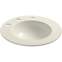 Camber 14" Drop In Bathroom Sink with 3 Holes Drilled