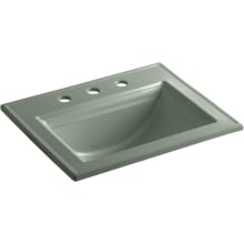 Memoirs Stately 17" Drop In Bathroom Sink with 3 Holes Drilled and Overflow
