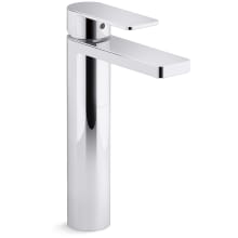 Parallel 0.5 GPM Single Hole Bathroom Faucet with Pop-Up Drain Assembly