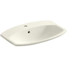 Cimarron 20-3/8" Drop In Bathroom Sink with 1 Hole Drilled and Overflow