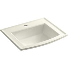 Archer 22-5/8" Drop In Bathroom Sink with 1 Hole Drilled and Overflow