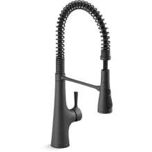 Tempered 1.5 GPM Single Hole Pre-Rinse Pull Down Kitchen Faucet