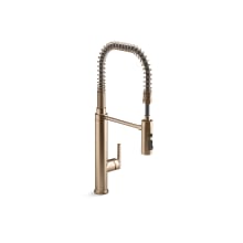 Purist 1.5 GPM Single Hole Pre-Rinse Kitchen Faucet with Sweep Spray, DockNetik, and MasterClean Technologies