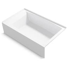 Entity 60" Three Wall Alcove Acrylic Soaking Tub with Right Hand Drain Location and Overflow