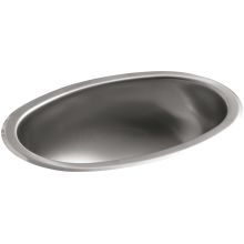 Bolero 15" Stainless Steel Drop In or Undermount Bathroom Sink
