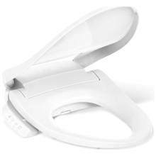 PureWash E545 Elongated Closed-Front Bidet Seat with Heated Seat, Adjustable Water Temperature and Pressure, Front and Rear Wash Modes, Automatically UV Light Self-Cleaning Wand, Quiet-Close, Quick-Release, and LED Night Light Technologies