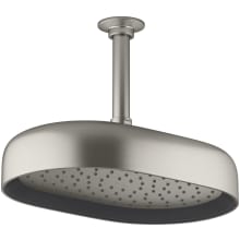 Statement 1.75 GPM Single Function Rain Shower Head with MasterClean Sprayface and Katalyst Air Induction Technology