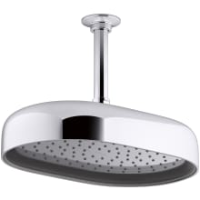 Statement 1.75 GPM Single Function Rain Shower Head with MasterClean Sprayface and Katalyst Air Induction Technology