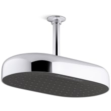 Statement 1.75 GPM Multi Function Rain Shower Head with MasterClean Sprayface and Katalyst Air Induction Technology