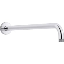 Statement 19" Wall Mounted Single Function Rainhead Arm and Flange