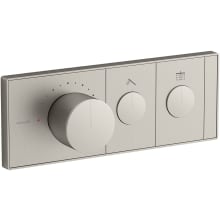 Anthem Two Function Thermostatic Valve Trim Only with Single Knob Handle, Integrated Diverter, and Volume Control - Less Rough In