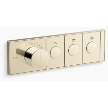 Anthem Three Function Thermostatic Valve Trim Only with Single Knob Handle, Integrated Diverter, and Volume Control - Less Rough In