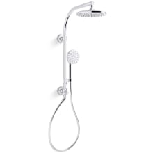 HydroRail-R Occasion Retrofit Shower with Shower Head, Hand Shower, Slide Bar, and Hose