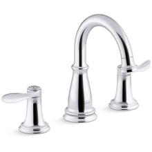 Bellera 1.0 GPM Widespread Bathroom Faucet with Clicker Drain Assembly and UltraGlide Ceramic Disc Valves