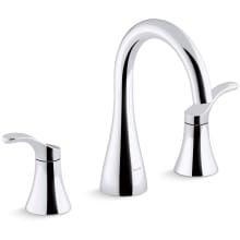 Simplice 1.0 GPM Widespread Bathroom Faucet with Clicker Drain Assembly and UltraGlide Ceramic Disc Valves