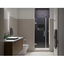 Composed 71-9/16" High x 34-3/8" Wide Pivot Frameless Shower Door with Clear Glass